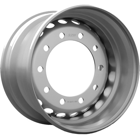 ASTERRO 2401B 24x8.5 10x335 ET166 CB281 Silver  4500 кг Для камерной шины