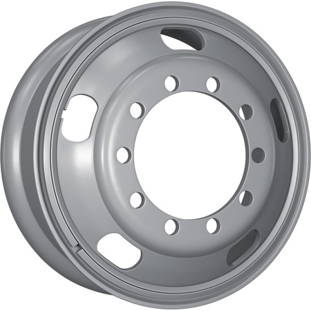 HARTUNG 3810-01С 24x8.5 10x335 ET161.5 CB281 Silver 13,5 мм 4500 кг Для камерной шины