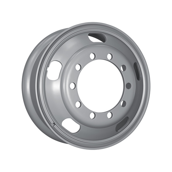 HARTUNG 3810-01С 24x8.5 10x335 ET161.5 CB281 Silver 13,5 мм 4500 кг Для камерной шины