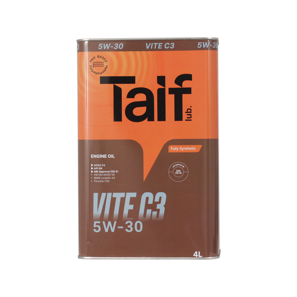 Taif Масло моторное TAIF VITE C3 5W-30 PAO SN C3 4л