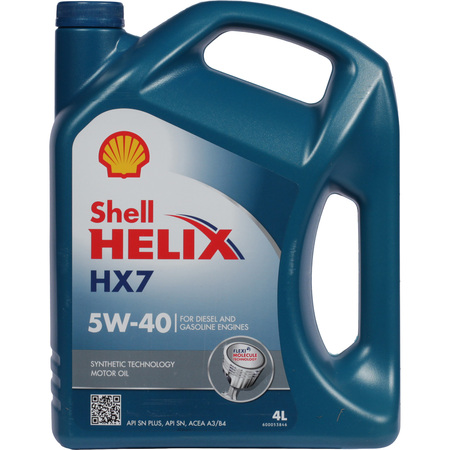 Shell Масло моторное Shell Helix HX7 5W-40 4л