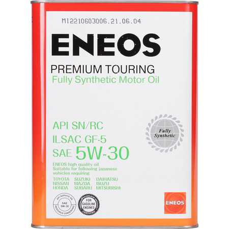 Eneos Масло моторное ENEOS Premium TOURING SN 5W-30 4л