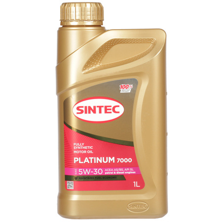 Sintec Масло моторное Sintec Platinum 7000 А5/В5 5W-30 1 л